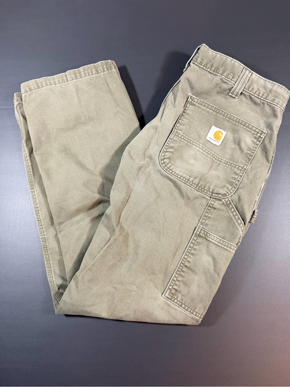 Carhartt Men's Grey Carpenter/Cargo Pants Relaxed fit